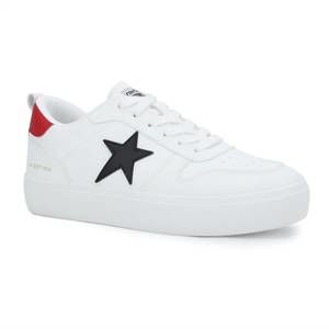 NEW VINTAGE HAVANA women's aura sneakers in white black red